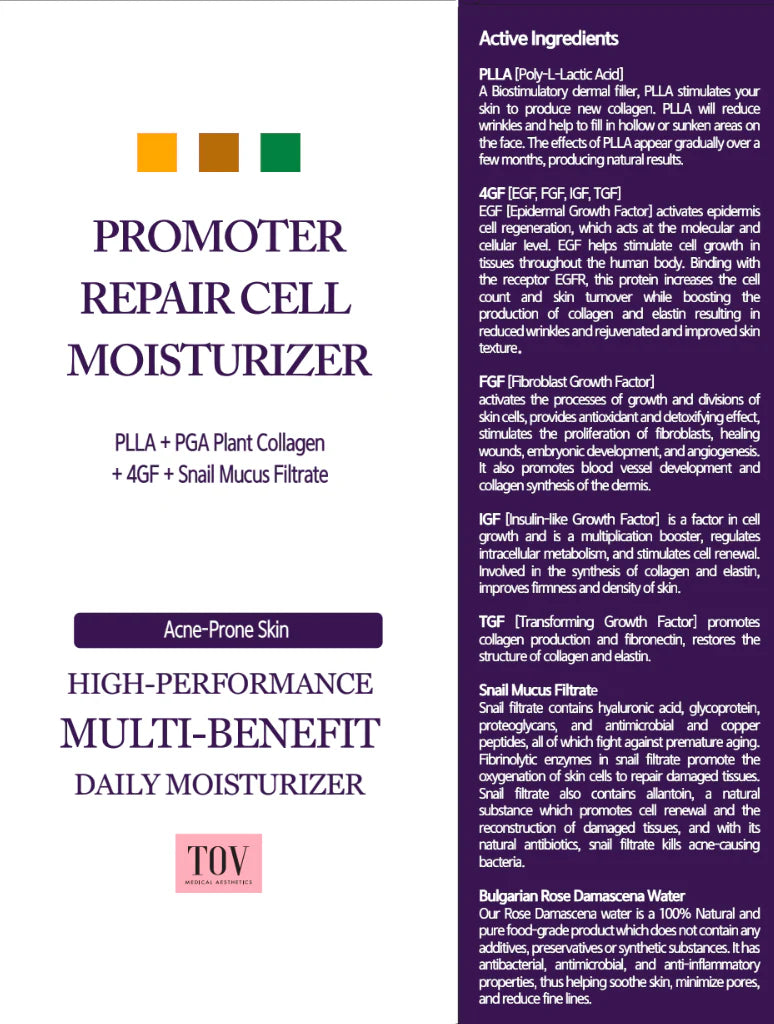 (Acne-Prone Skin) HOUSE OF PLLA® HOP+ Promoter Repair Cell Moisturizer