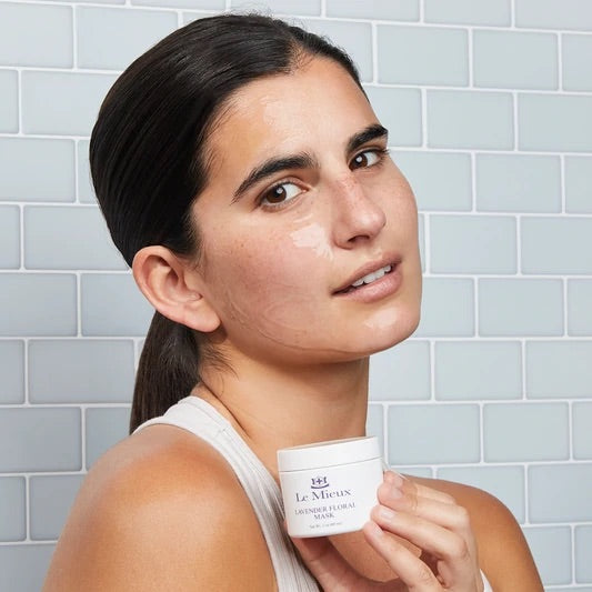 Lavender Floral Mask